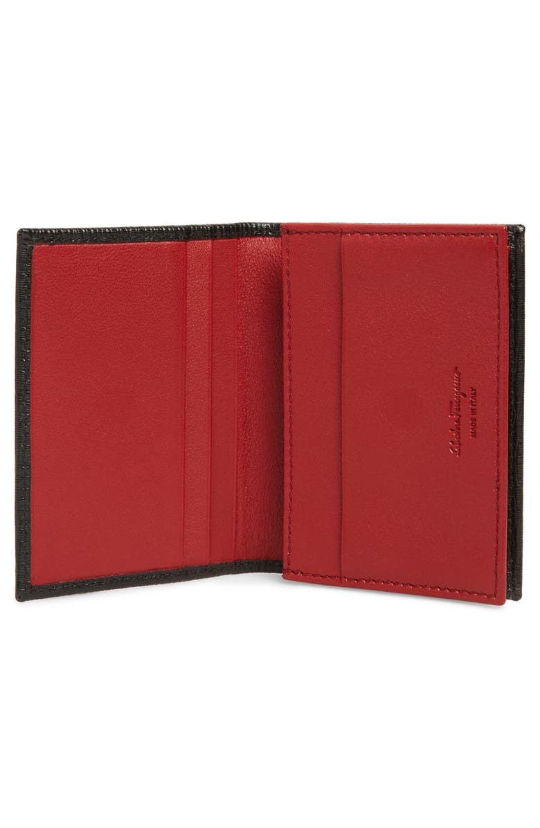 FERRAGAMO Folding Card Case, Alternate, color, 