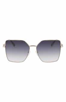 Roseau 57mm Gradient Butterfly Sunglasses