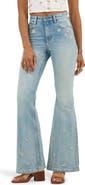 Lee Embroidered Wide Flare Leg Jeans