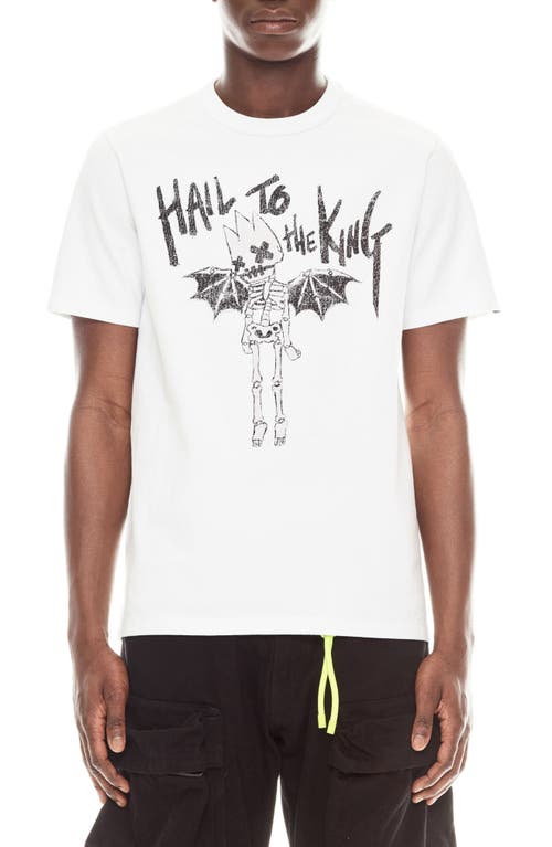 Cult of Individuality 'Hail to the King' Graphic T-Shirt in White 