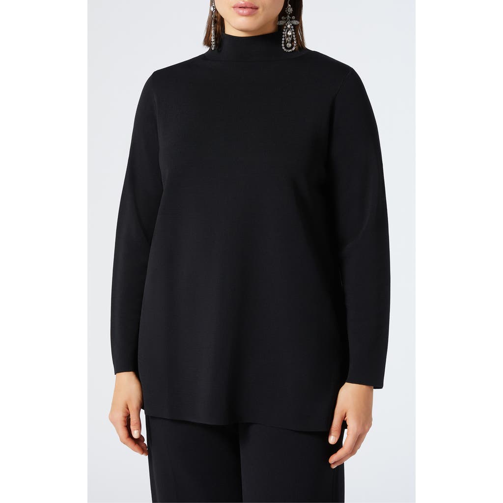 MARINA RINALDI MARINA RINALDI EULALIA MOCK NECK TUNIC SWEATER