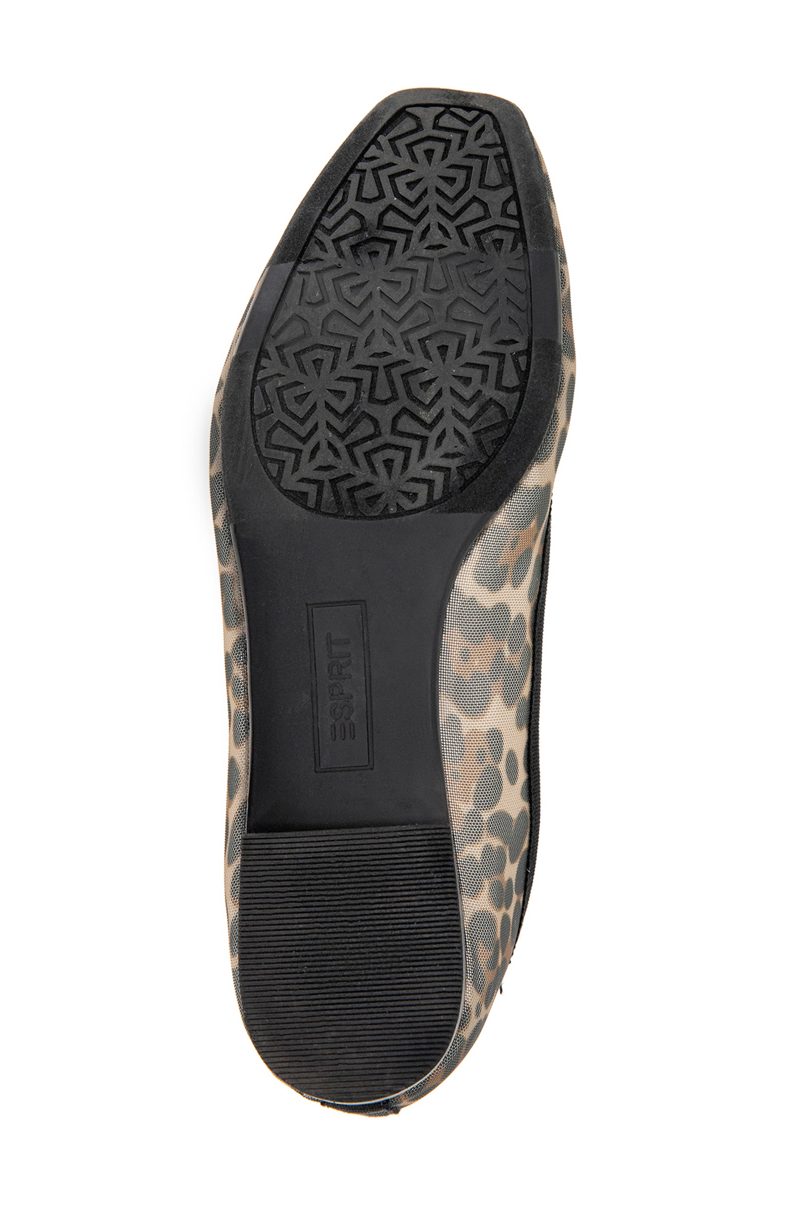 Nirvana Mesh Ballet Flat, Alternate, color, LEOPARD MESH