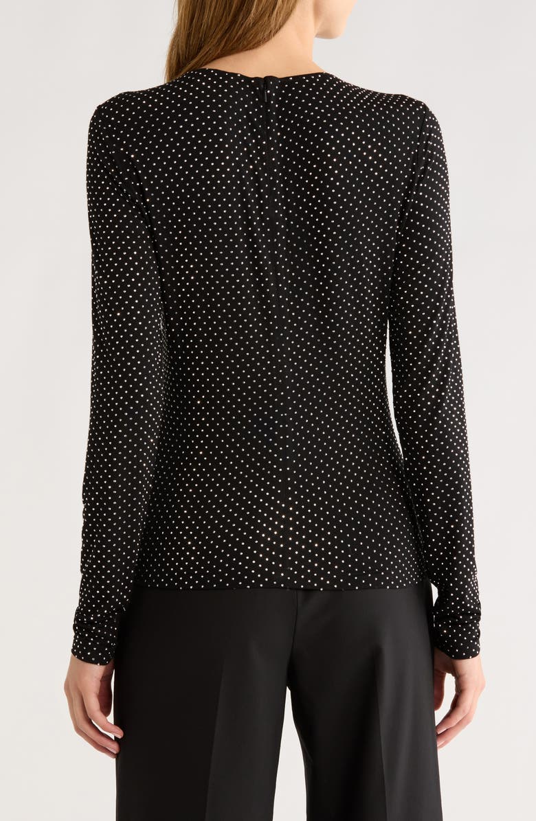 FRAME The Rhinestone Jersey Top, Alternate, color, Black