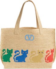 Valentino Garavani Large Raffiachat Crochet Tote