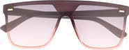 Vince Camuto 143mm Gradient Flat Top Shield Sunglasses