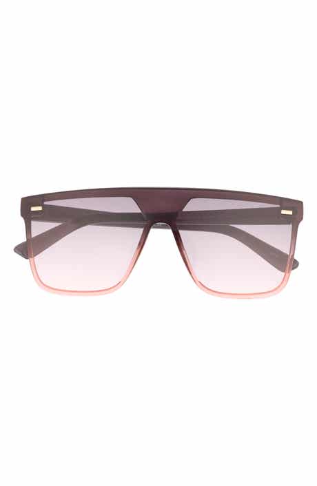 Vince Camuto 143mm Gradient Flat Top Shield Sunglasses
