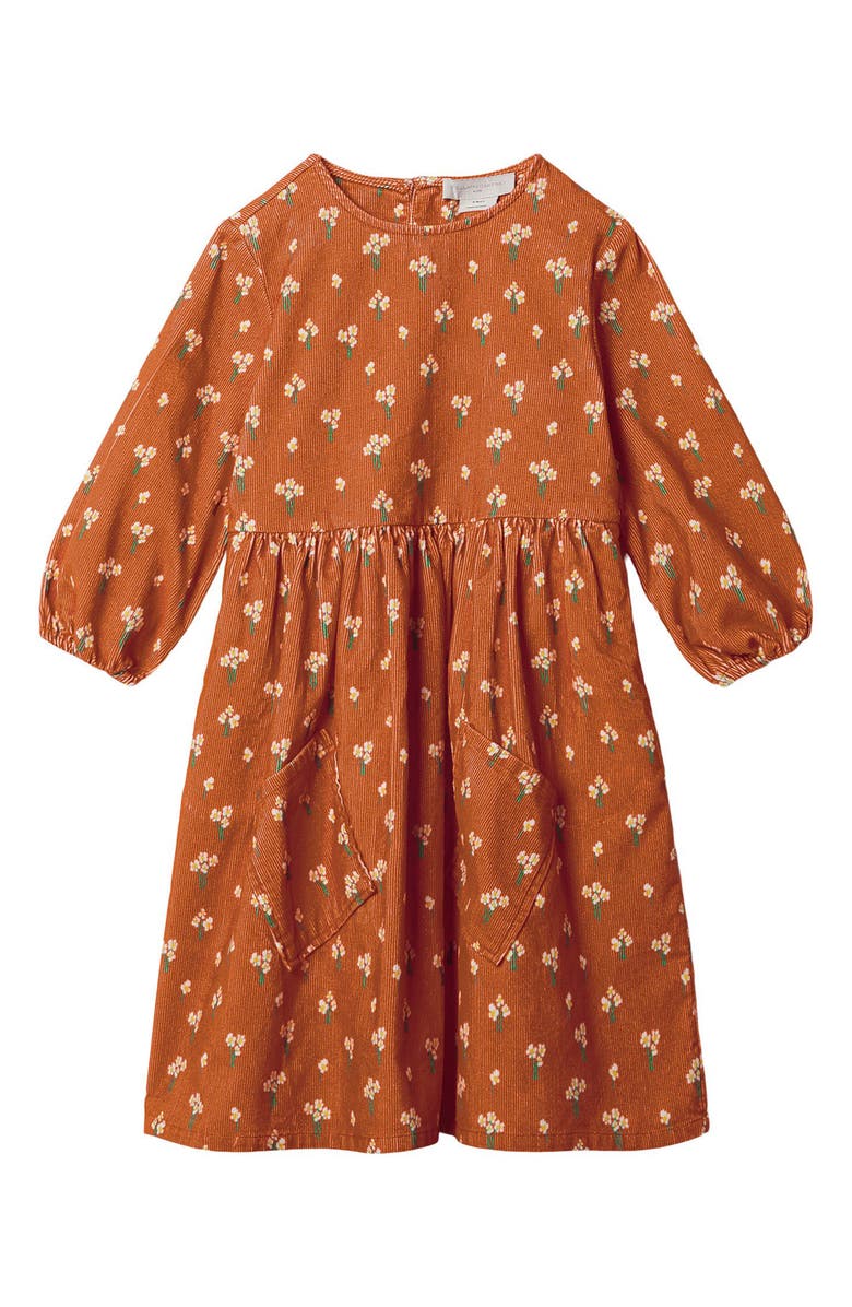 Stella McCartney Kids Kids' Floral Print Corduroy Dress, Main, color,