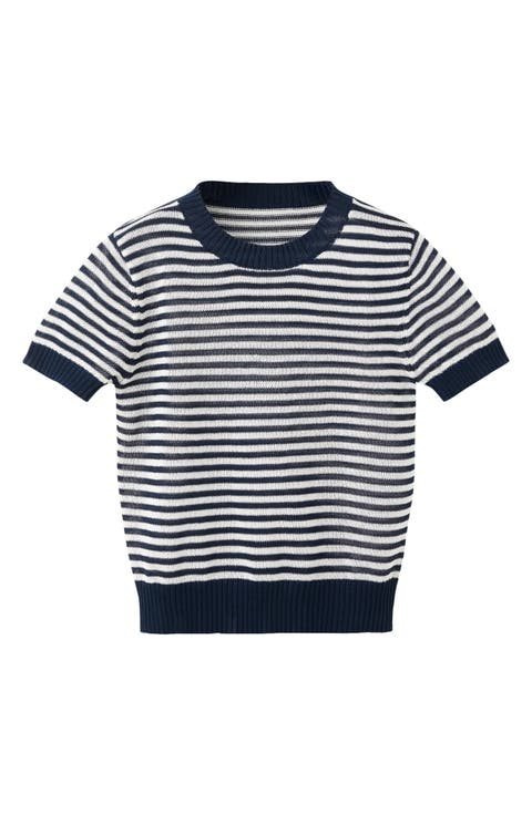 Stripe Crop Sweater