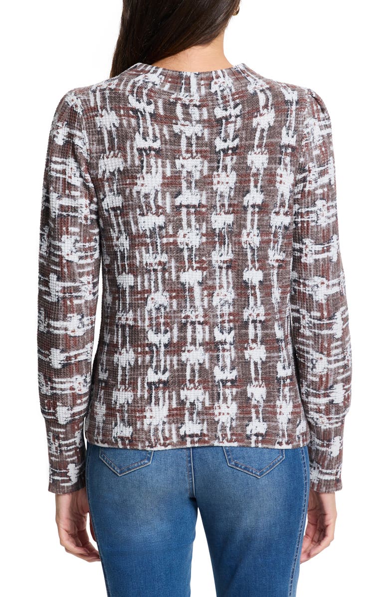 NIC+ZOE Waffle Stitch Sweater, Alternate, color, Grey Multi