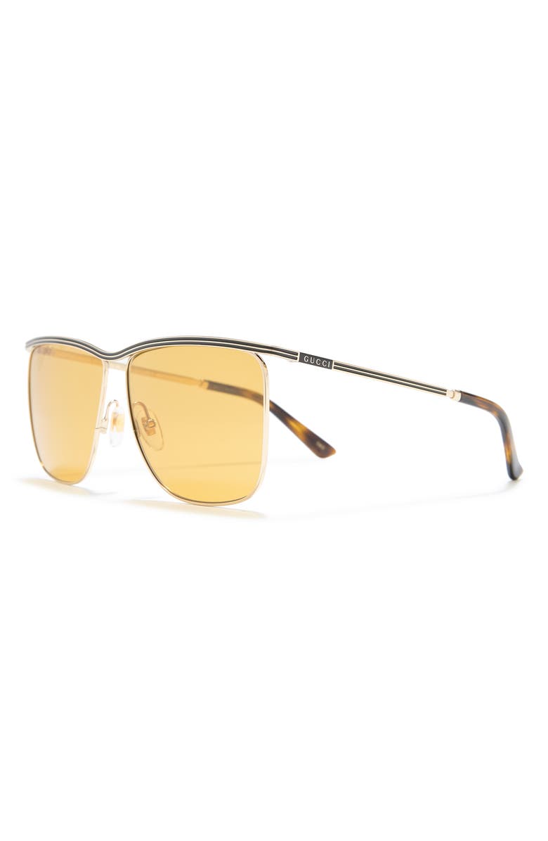 Gucci 62mm Square Sunglasses, Alternate, color, 