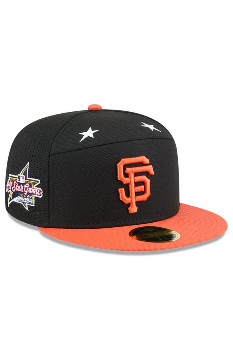 New Era Men's New Era Black/Orange  San Francisco Giants 2025 MLB All-Star Game Side Patch 59FIFTY Fitted Hat, Main, color, 