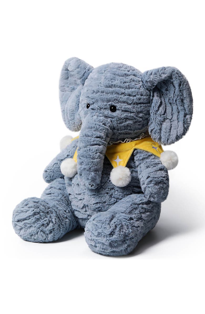 McHugs 9.8 Inch Starry Denim Elephant Weighted Stuffed Animal, Alternate, color, Multicolored