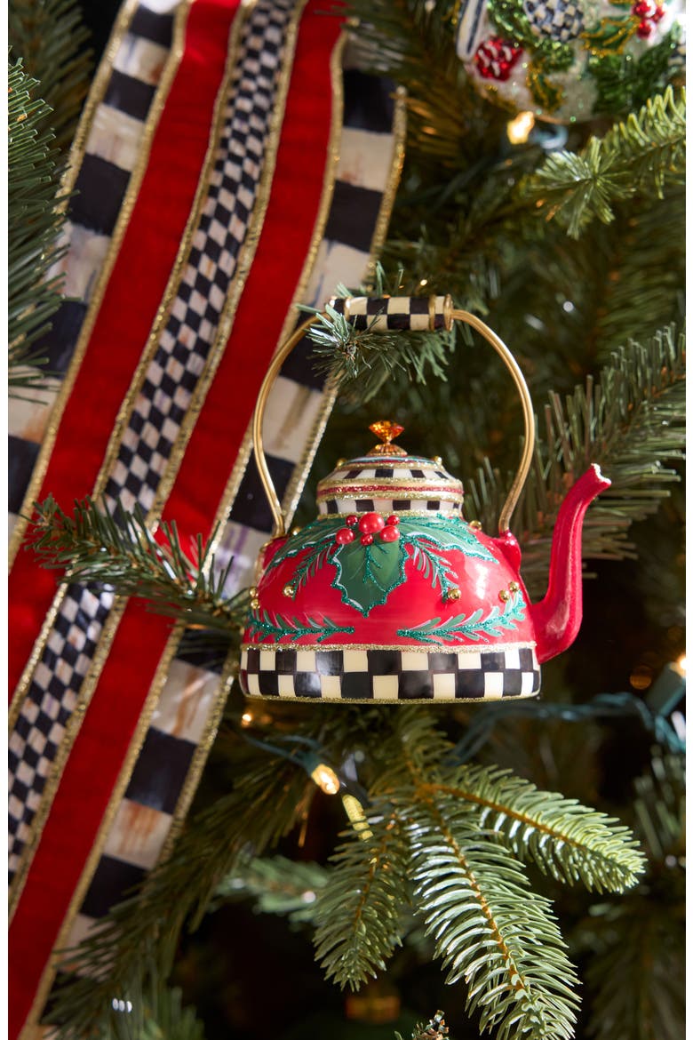 Courtly Regal Ribbon, Alternate, color, RED
