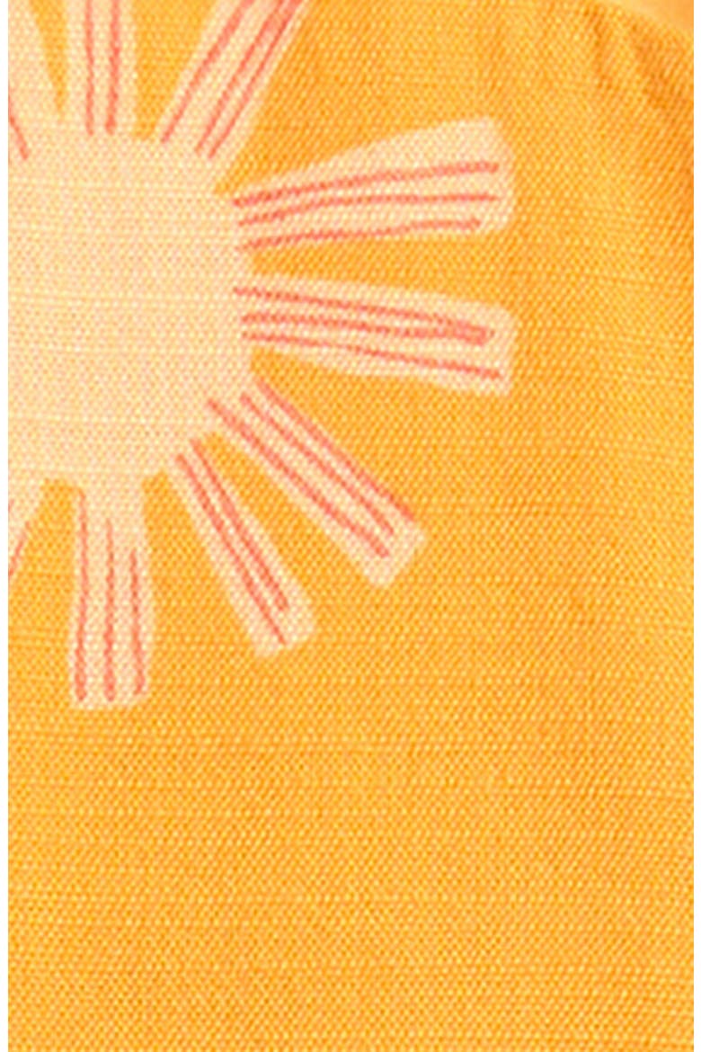 Sun Print Peplum Top, Alternate, color, BUTTERSCOTCH SUNNY DAYS
