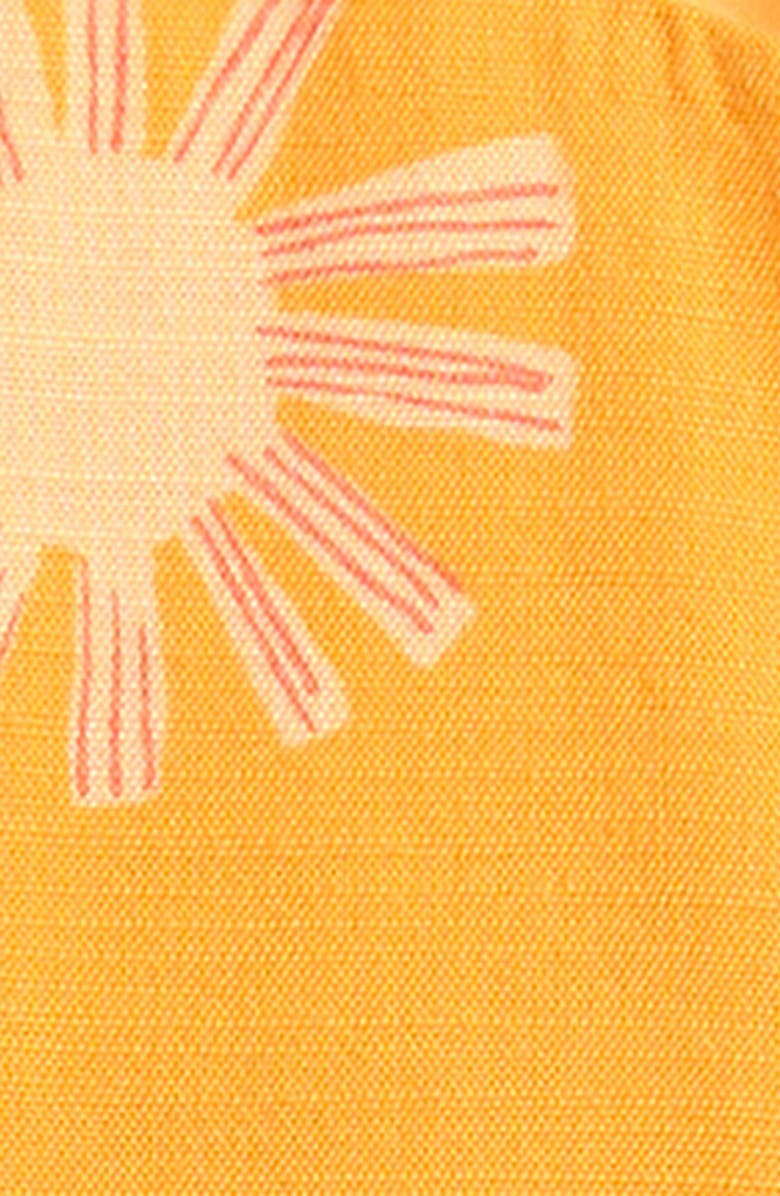 OTTER AVENUE Sun Print Peplum Top, Alternate, color, Butterscotch Sunny Days
