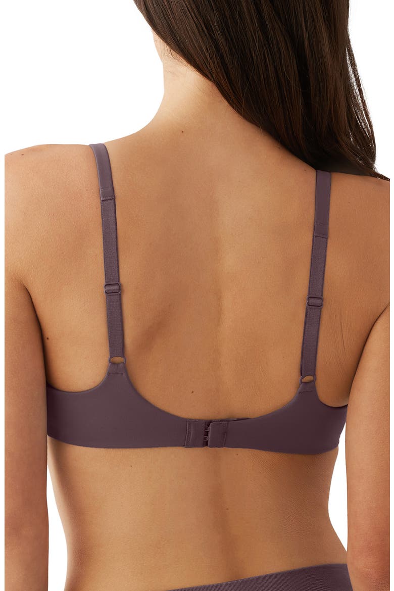 How Perfect Wire Free T-Shirt Bra, Alternate, color, HUCKLEBERRY