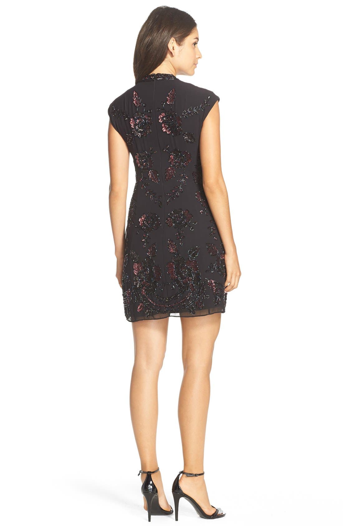 Needle & Thread Beaded Georgette Fit & Flare Dress (Women) | Nordstrom