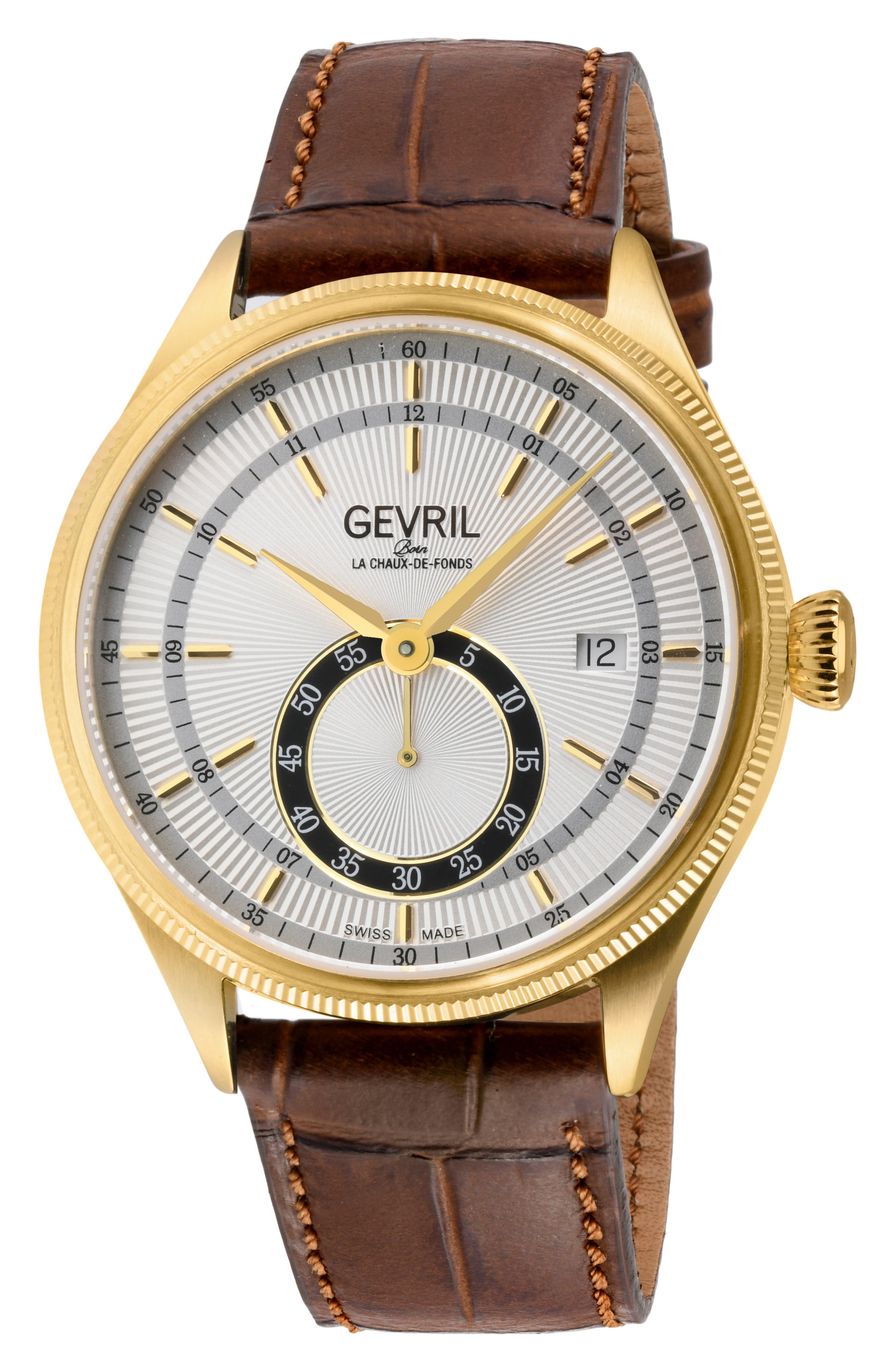 Empire Leather Strap Automatic Watch, 40mm
