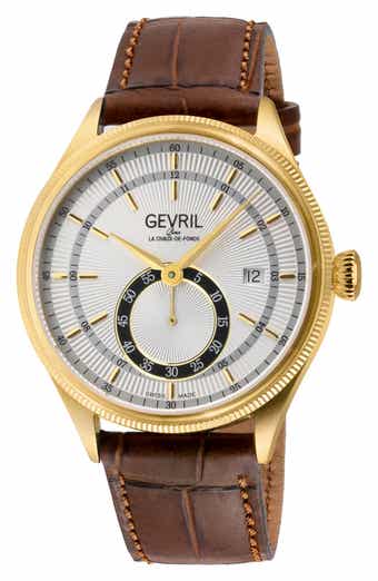 Empire Leather Strap Automatic Watch, 40mm