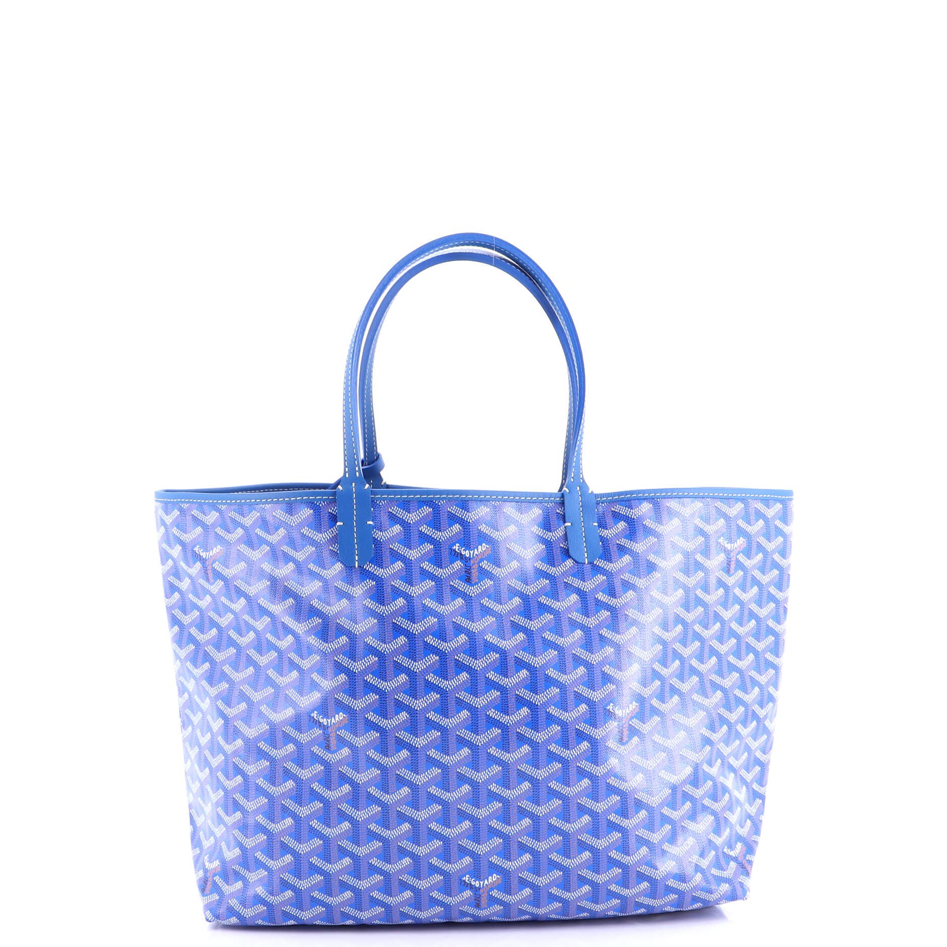 Pre-Owned Goyard Saint Louis Tote Coated Canvas PM, Alternate, color, Blue