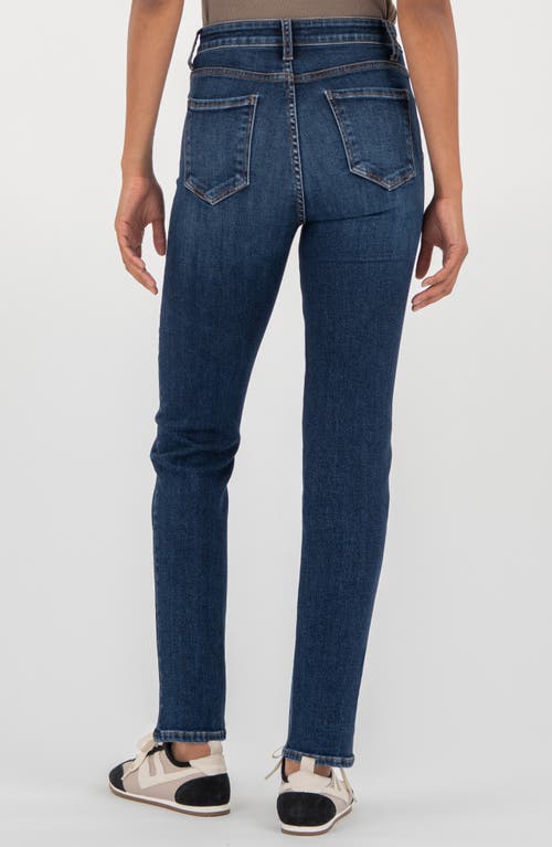 Kut From The Kloth Elizabeth High Waist Ankle Straight Leg Jeans In Animal Print