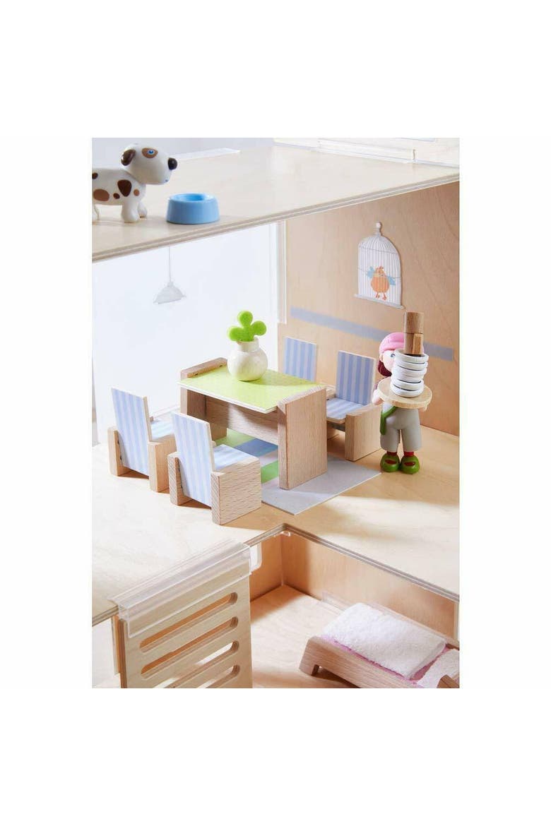 Little Friends Dining Room - Wooden Dollhouse Furniture for 4" Bendy Dolls, Alternate, color, Multi