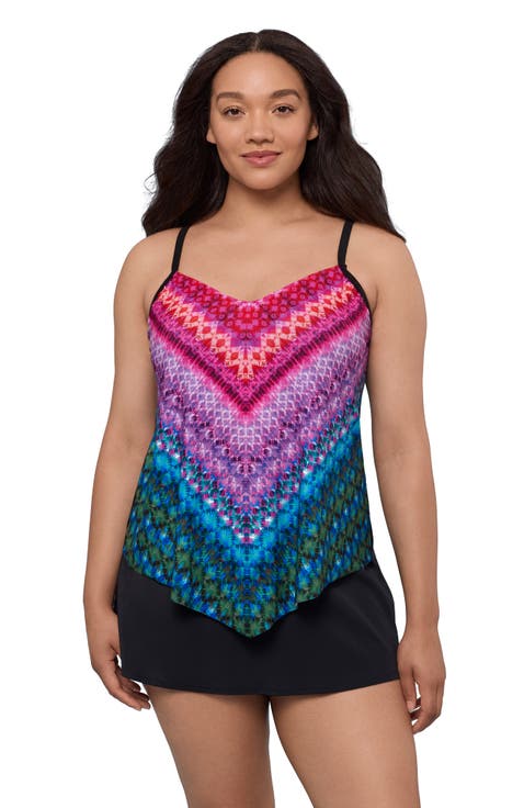 Hank Handkerchief Tankini Swimsuit Top