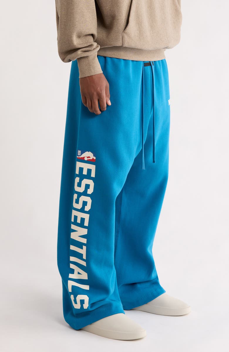 Fear of God Essentials Knicks Lounge Fit Sweatpants, Alternate, color, Blue Sapphire