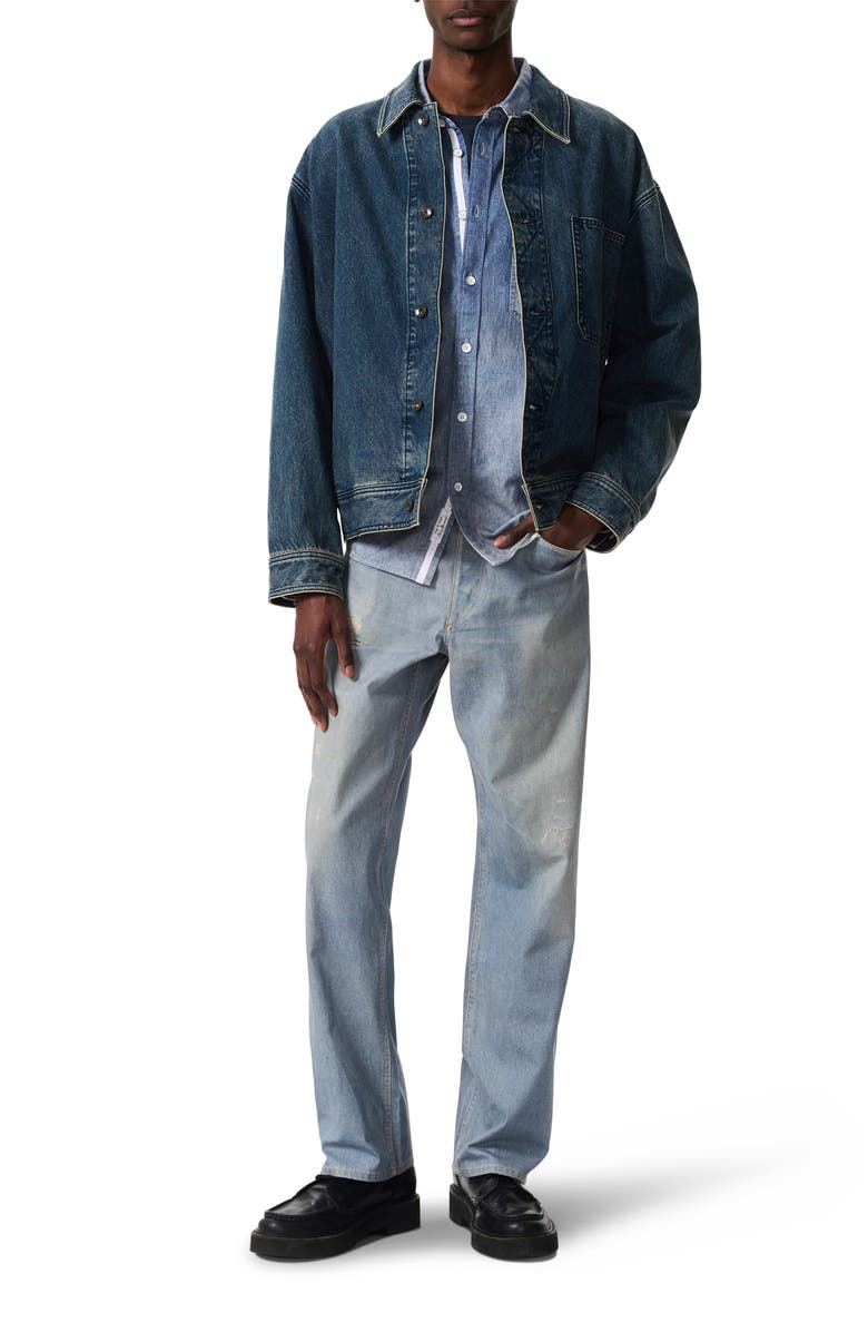 rag & bone Fit 4 Miramar Canvas Straight Leg Jeans, Alternate, color, Elmont