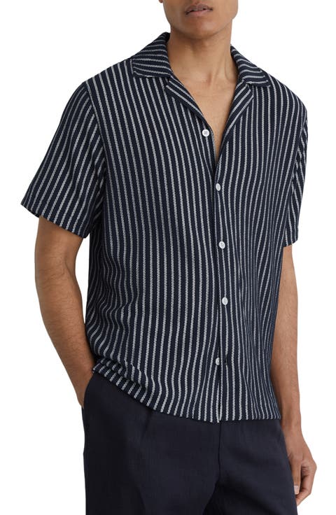 Griff Stripe Camp Shirt
