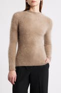 Elie Tahari The Miley Rib Brushed Cashmere Sweater