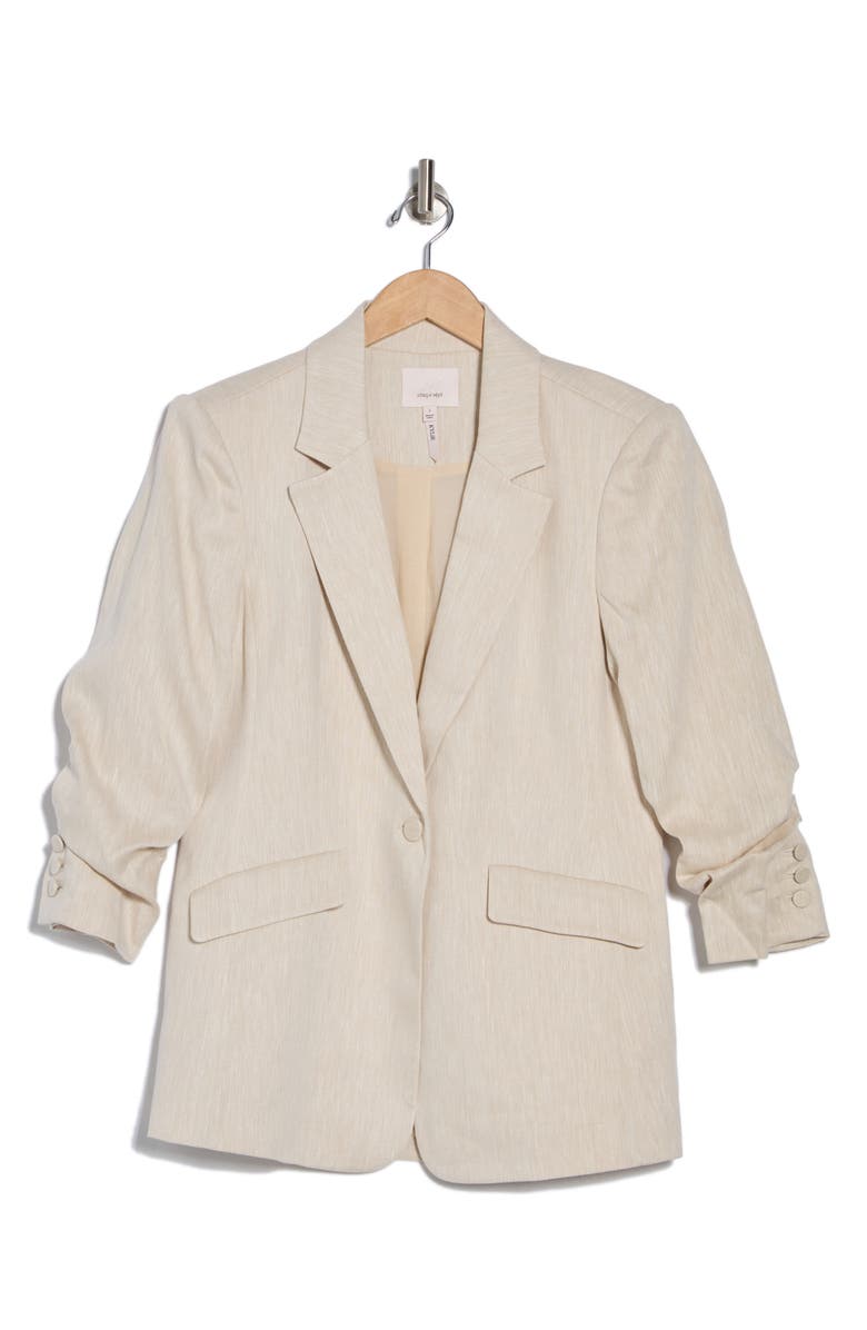 Cinq à Sept Kylie Linen & Cotton Blazer, Alternate, color,