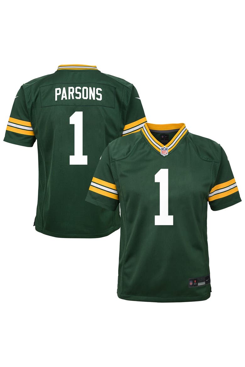 Toddler Nike Micah Parsons Green Green Bay Packers Team Game Jersey, Main, color, Green