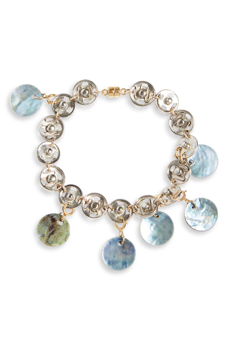 Isshi Button You Up Charm Bracelet, Main, color, Thyme