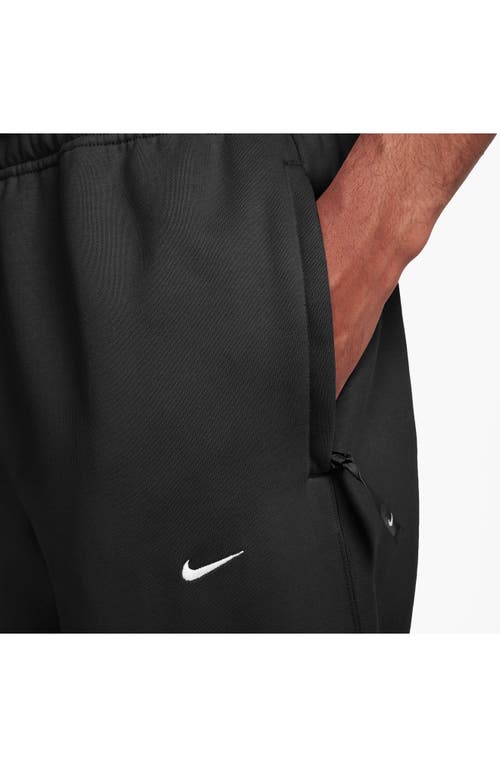 Nike Solo Swoosh Fleece Sweatpants In Black
