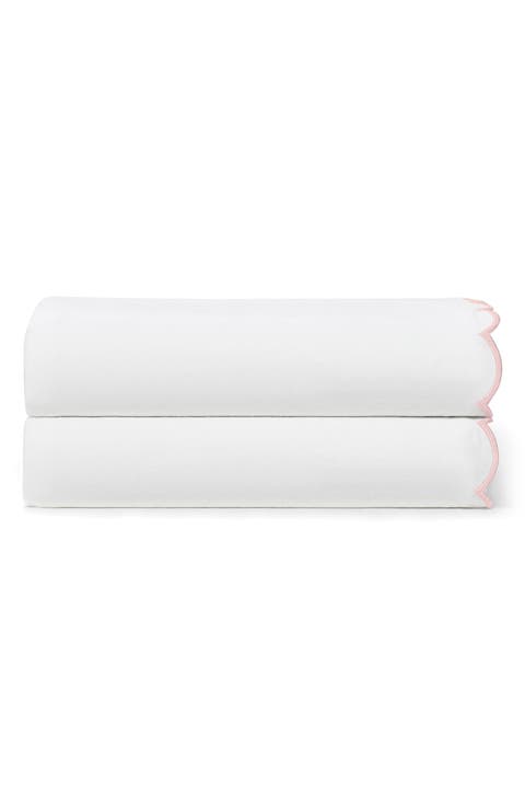 Set of 2 Scallop Cotton Pillowcases
