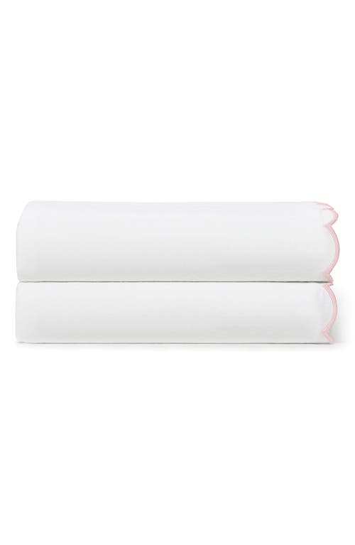Peri Home Set Of 2 Scallop Cotton Pillowcases In Pink
