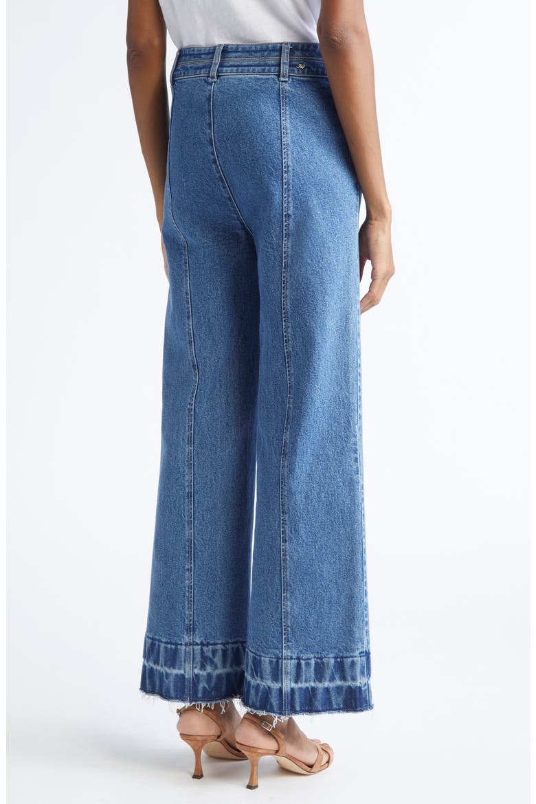 Dorothea Seam Wide Leg Jeans, Alternate, color, SAPPHIRE
