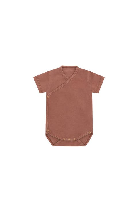 SS Organic Cotton Wrapover Bodysuit