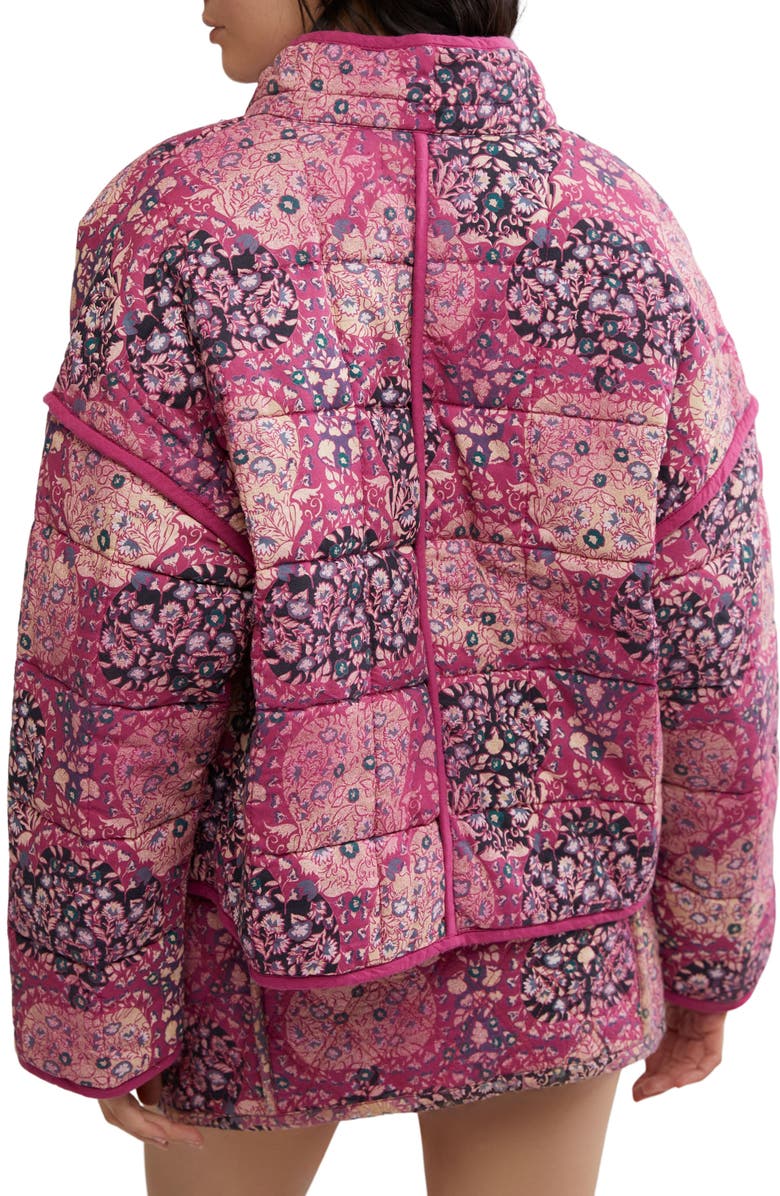 Free People Chloe Print Jacket, Alternate, color, Sweethearts Combo