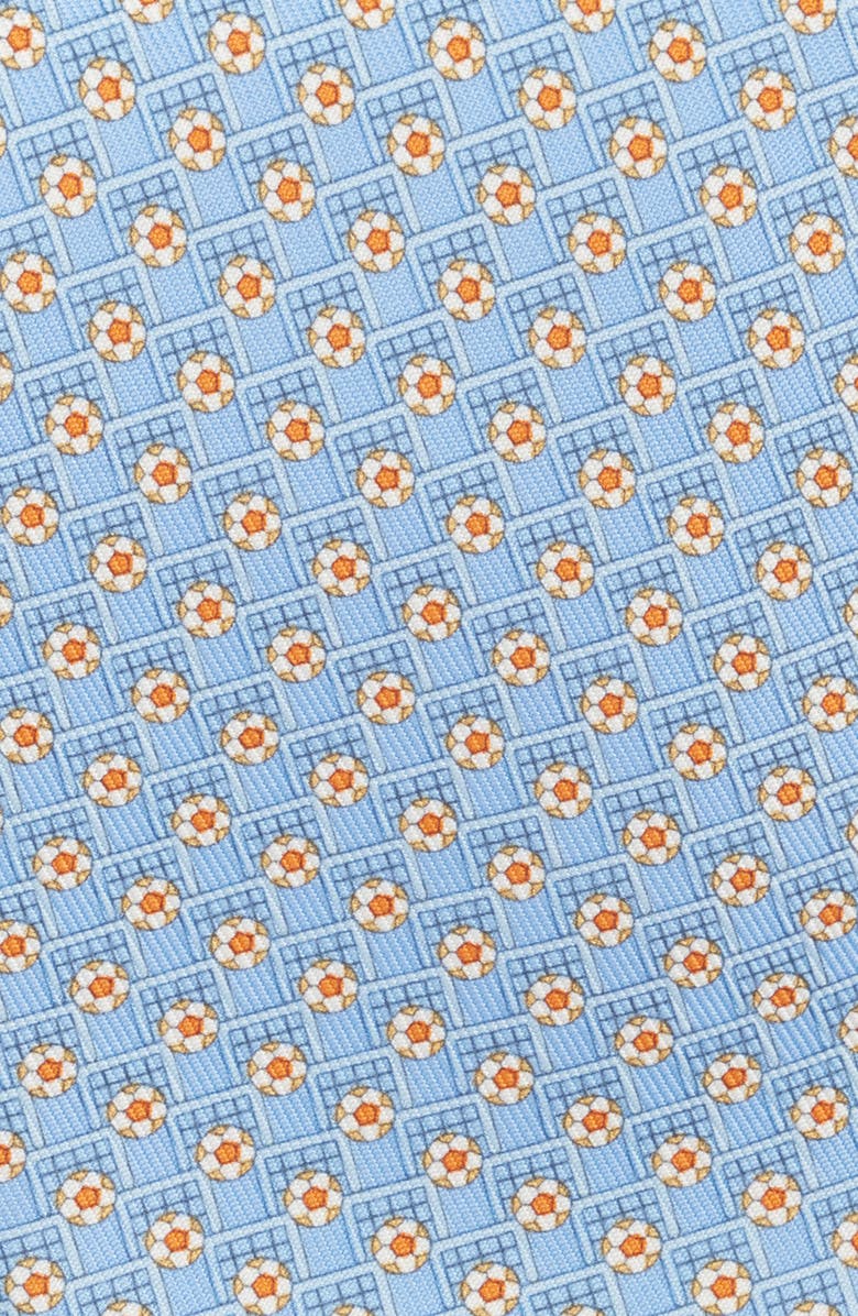 FERRAGAMO Soccer Ball Print Silk Tie, Alternate, color, 