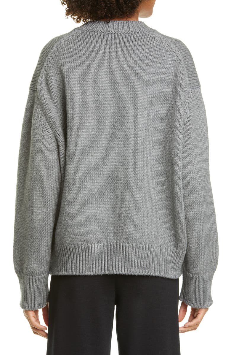 Mansur Gavriel Wool Crewneck Sweater, Alternate, color, 