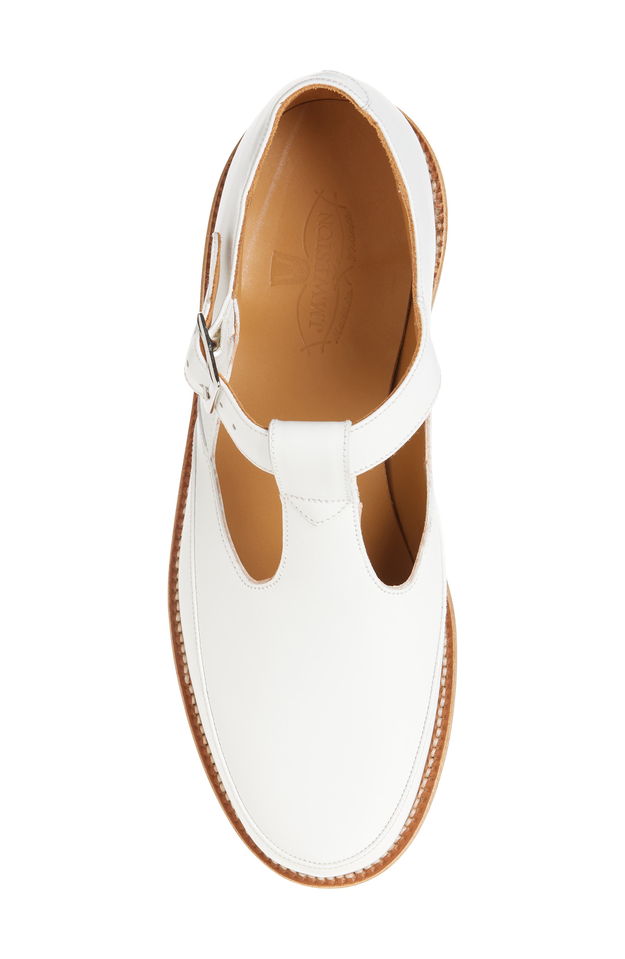 JM WESTON Salom Sandal, Alternate, color, White Smooth Calf