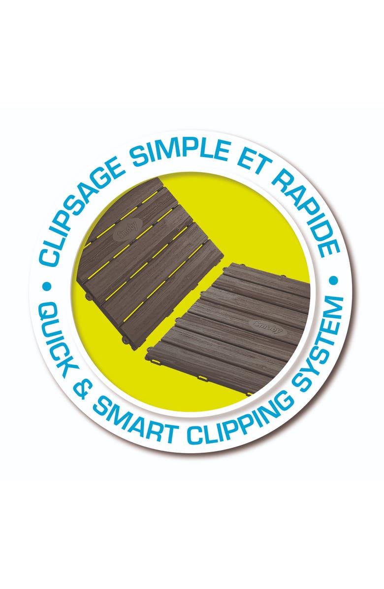 Smoby Toys Set of 6 Playhouse Floor Tiles, Alternate, color, Brown