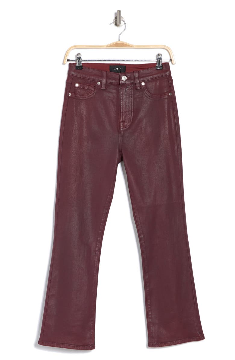 7 For All Mankind THE HW SLIM KICK, Alternate, color, Coated Ruby