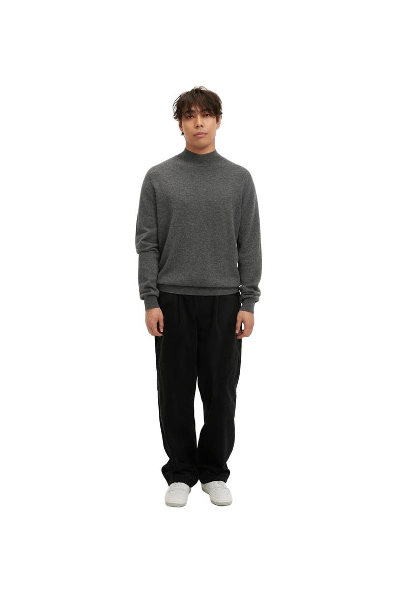 Essential Mock Neck Cashmere Sweater, Main, color, plum kitten
