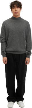 Gobi Cashmere Essential Mock Neck Cashmere Sweater
