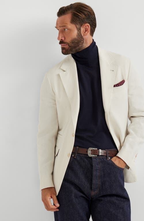 Brunello Cucinelli Cashmere And Silk Lightweight Sweater In Blue