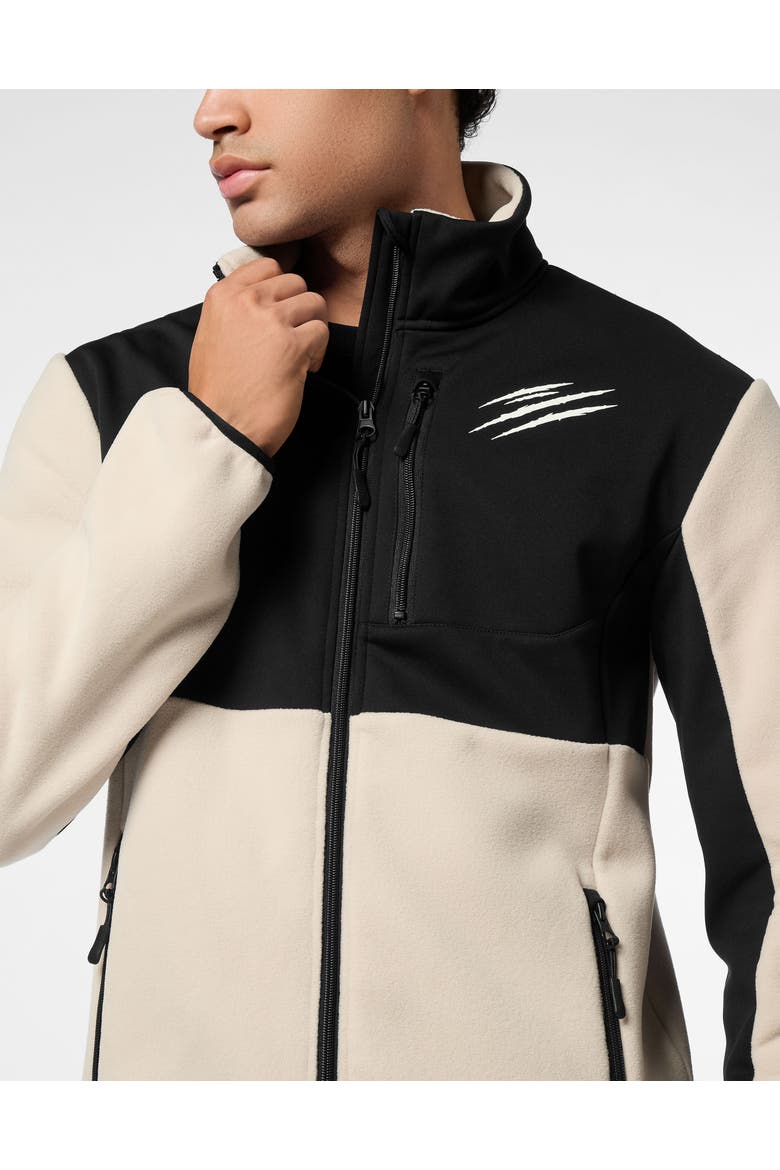 Pile Nylon Zip Anorak Men, Alternate, color, beige