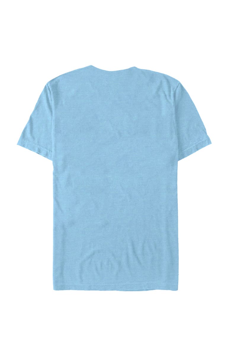 NASA Men's NASA Stripe Minimal Logo Vintage  Graphic T-Shirt, Alternate, color, Light Blue Heather